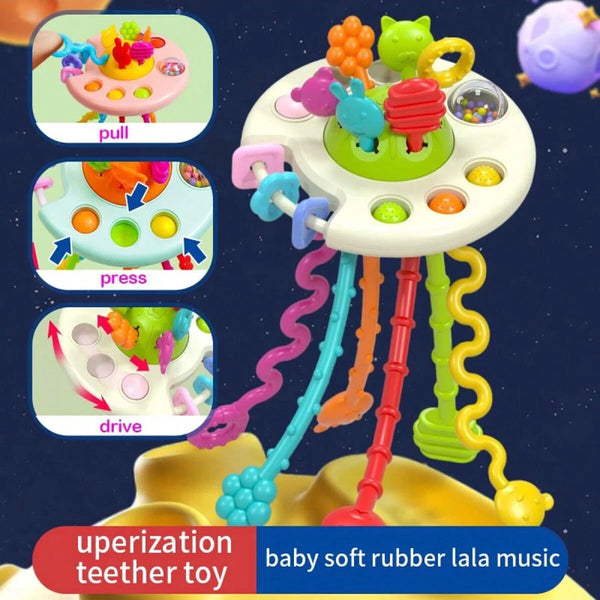 Sensory Play Teething Rattle